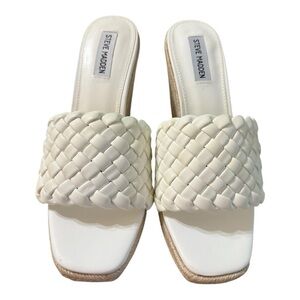 Steve Madden Woven Espadrille Wedge Sandals – Size 10